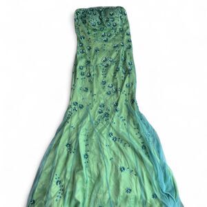 Cache Women's Green and Blue Dress